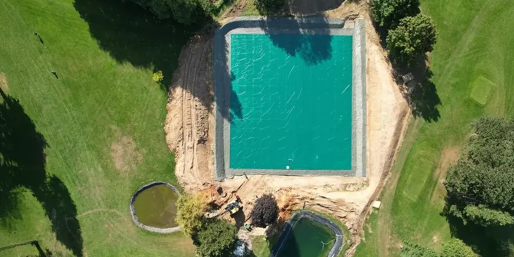 Wasserzisterne für Golfplatz 2000 m³